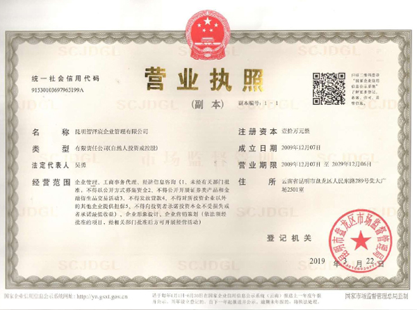 營(yíng)業(yè)執(zhí)照資質(zhì)證書